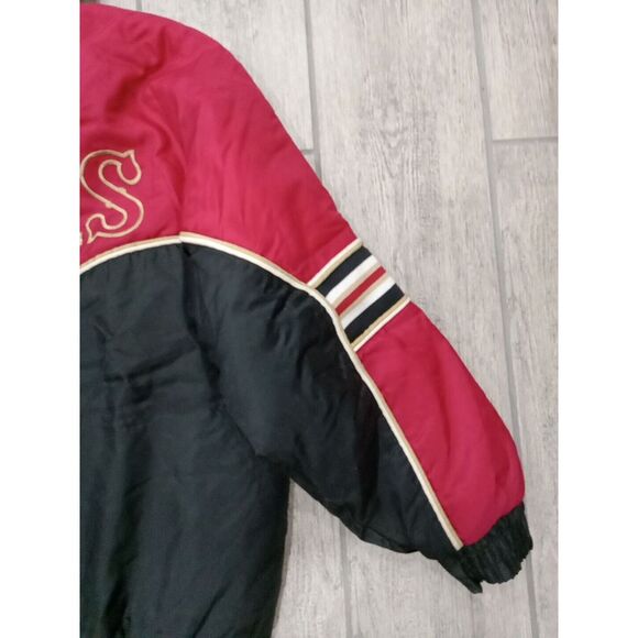 Game Day NFL Fans Gear San Francisco 49ers Hooded Jacket 1990's Large 49ers Embr - Picture 8 of 8